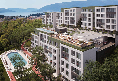 Moderner Wohnkomplex mit Meerblick in Tivat